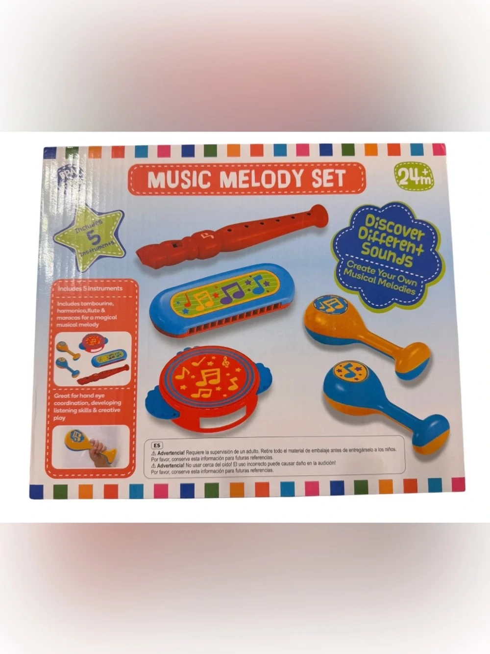 Music Melody Set Set of 5 instruments - 24 months and up New in box